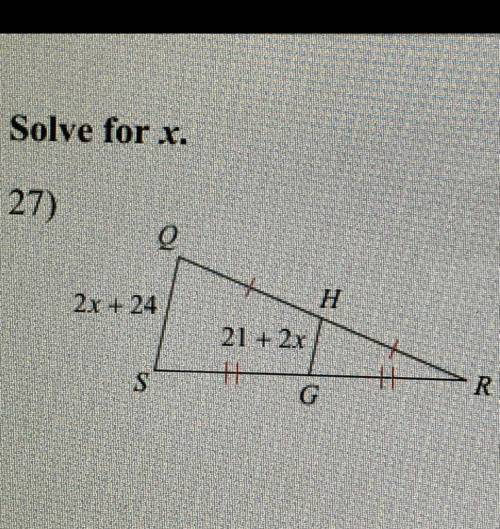Solve for X.
Anyone plz help me asap!
