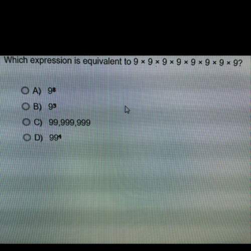 Which expression is equivalent to 9x9x9x9x9x9x9x9 ?