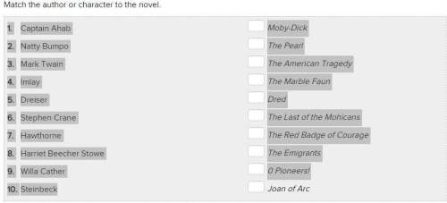 Match the author or character to the novel.