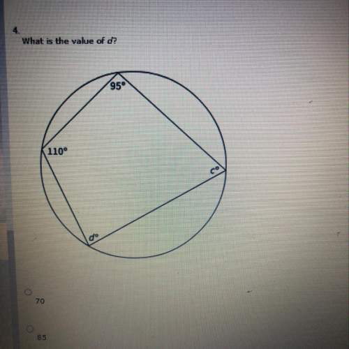 What is the value of d?  answer options: 70,85, 55, 42.5