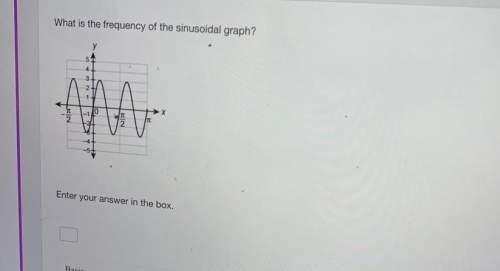 What is the frequency of the sinusoidal graph? you.