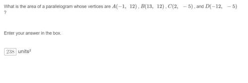 Can someone check my work? explain why or why not it's wrong  what is the area of a parallel