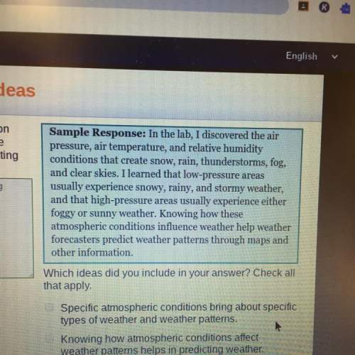 How did the lab activities you answer the lesson question, "how do atmospheric conditions inf