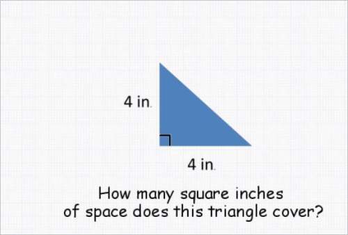 How many square inches of space does this triangle cover?