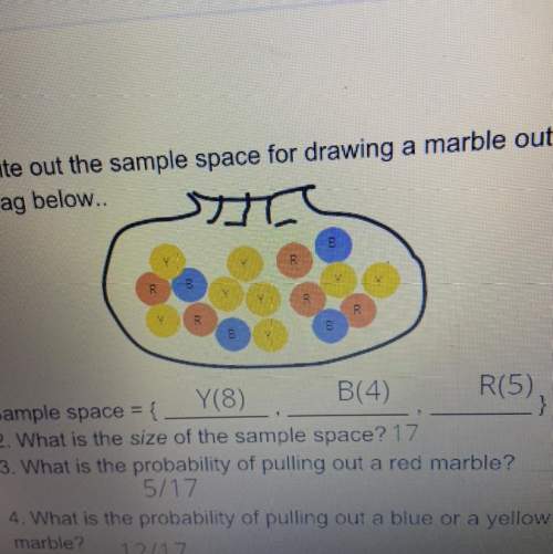 Write out the sample soace for pulling out two marbles