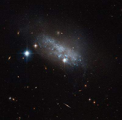 What type of galaxy is pictured?  irregular spiral lens elliptical