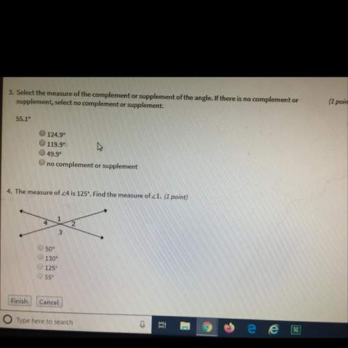 3. select the measure of the complement or supplement of the angle. if there is no complement or