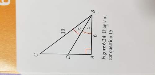 Angle abc of a right angled triangle is bisected by segment beady. the lengths of sides ab and bc ar