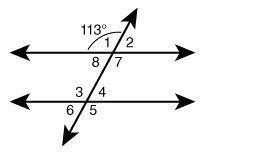Find the measure of each angle. assume the lines are parallel. m2 = what °.  m3 =