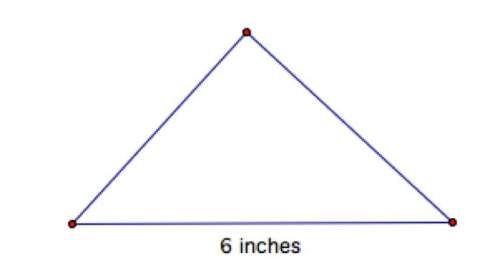 If the area of the triangle is 36 square inches, what is the height of the triangle?  a)