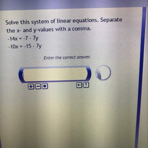 Solve the system of linear equations separate the x- and y- with a comma