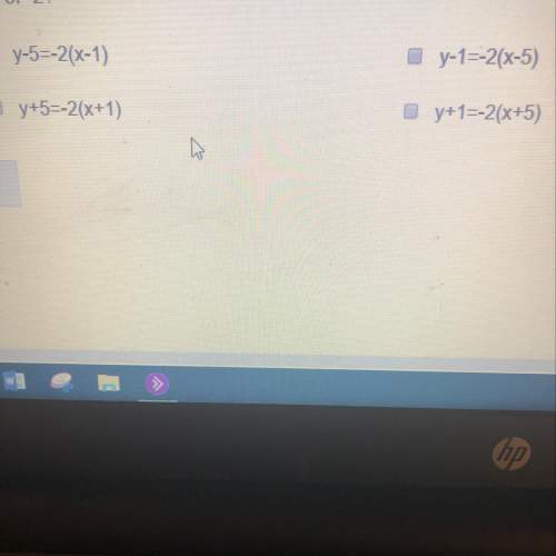 What is the equation of the line in point slope form that passes through the point (-1, -5) and has