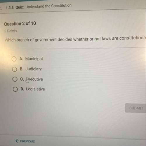 Which branch decides if the laws are constitutional