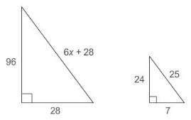 1. find the value of x in the diagram below.  a) 8  b) 10  c) 12  d) 16