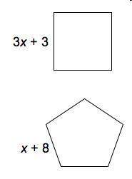 The perimeters of the square and the regular pentagon are equal. what is the perim