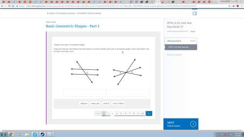 Drag and drop the descriptions into the boxes to correctly classify each pair of numbered angles. ea