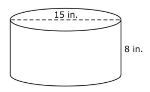 What is the approximate volume of the cylinder below?