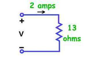 What is the voltage (v) for the circuit below? (i = current in amps &amp; r = resistance in ohms)&lt;