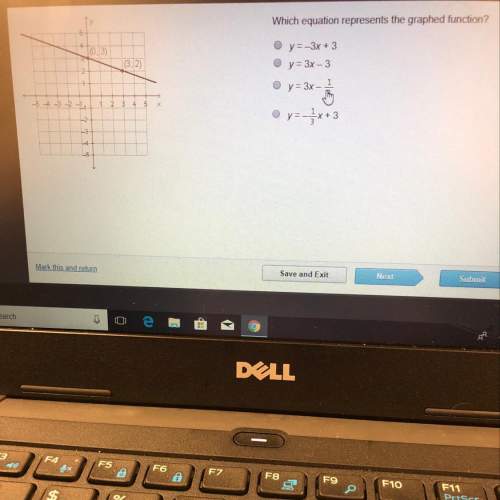 Which equation represents the graphed function