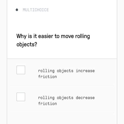 Why is it easier to move rolling : (