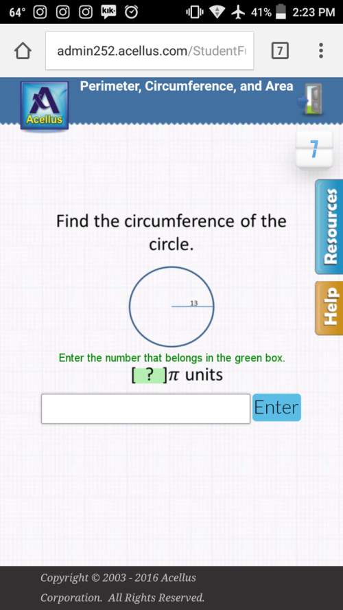 Find the circumference of the circle radius is 13