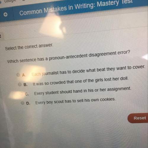 Which sentence has a pronoun antecedent disagreement error