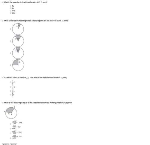 What is the area of a circle with a diameter of 8?