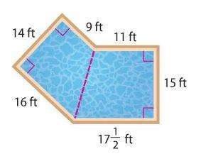 A) what is the area of the pool's floor to the nearest hundredth?
