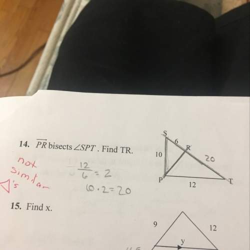 How do i do this? pr bisects angle spt. find tr