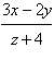 Evaluate the expression below for x = 1, y = –2, and z = 3.  a. 1 b. -