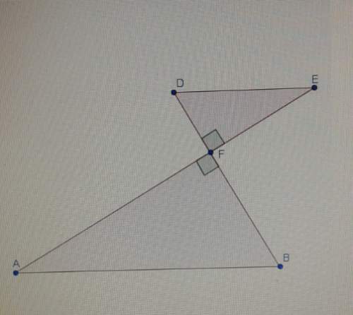 In the diagram, ab is parallel to de. also, de is drawn such that the length of de is half the lengt