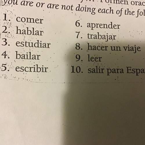 *number ten says sailor para españa the directions say- make up a sentence whether you a