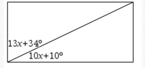 In order for the parallelogram to be a rectangle, x = ?