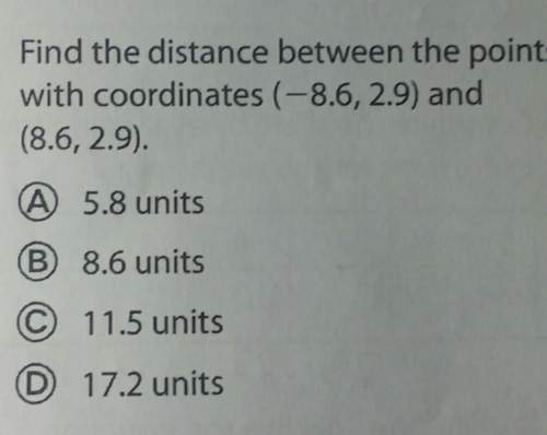 Find the distance between the points with coordinates (-8.6,2.9) and (8.6,2.9)