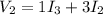 V_2=1I_3+3I_2