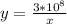 y=\frac{3*10^8}{x}