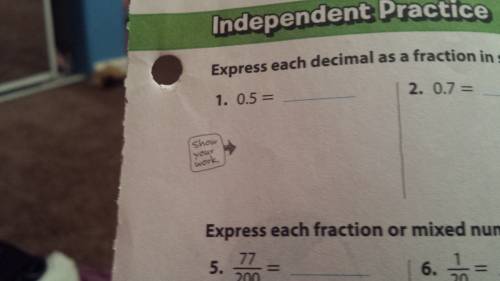 Turn 0.5 into a fraction