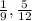 \frac{1}{9},\frac{5}{12}