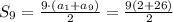 S_9 = \frac{9 \cdot (a_1+a_9)}{2} = \frac{9(2+26)}{2}