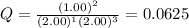 Q=\frac{(1.00)^2}{(2.00)^1(2.00)^3}=0.0625
