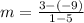 m=\frac{3-\left(-9\right)}{1-5}