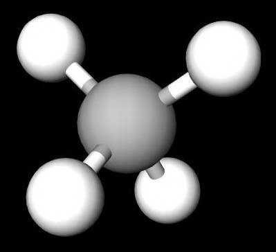 What would cause the shape of a molecule to be tetrahedral?