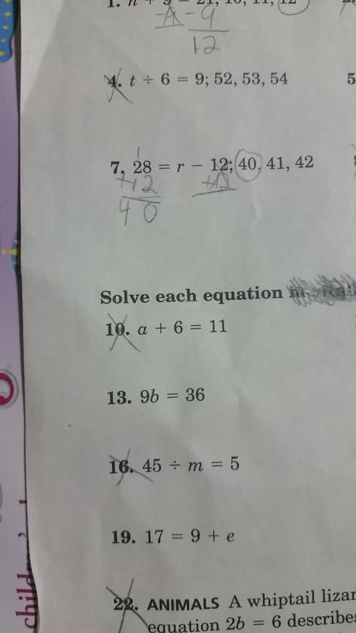 Please solve the equation 9b = 36