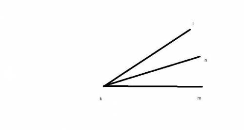 Lkm= 7x-5 nkm= 3x +9 find the angle to lkm