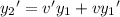 {y_2}'=v'y_1+v{y_1}'