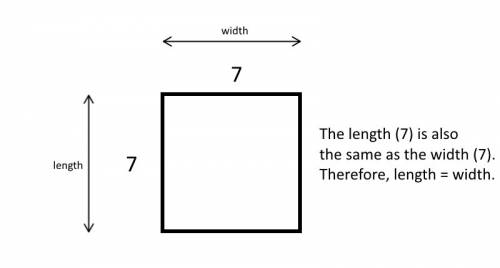 The area of a square is 49 square meters. how long is each side?  can you  show your work.  you!  :