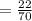 = \frac{22}{70}