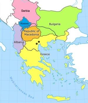 Alexander the great was the king of macedon where on the map is macedon located?