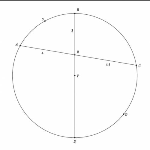 What is the area and circumference of circle p?  explain how you calculated this answer. if the arc
