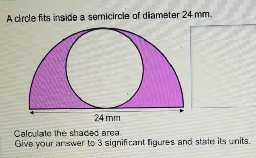 Acircle fits inside a semicircle of diameter 24mmcalculate the shaded areagive you